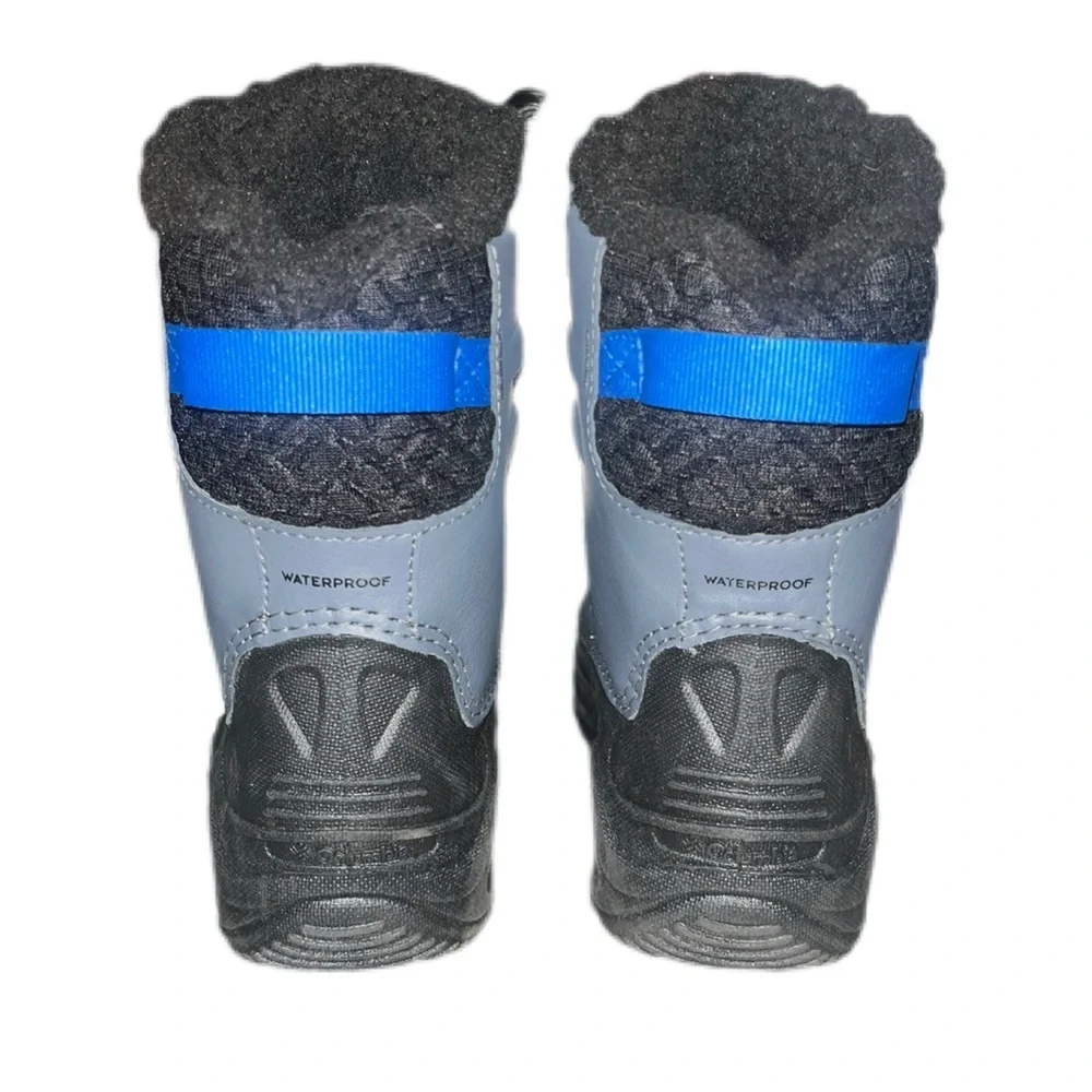 NWT Columbia Bugaboot Celsius Insulated Waterproof Snow Boot,Shark/Bright Indigo
